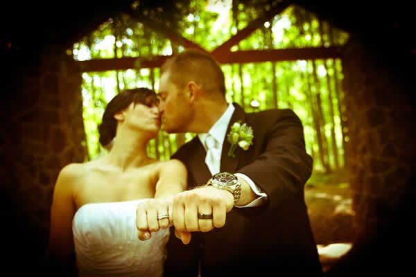 Stroudsmoor Country Inn - Stroudsburg - Wedding Resort - Bride And Groom Showing Their Rings