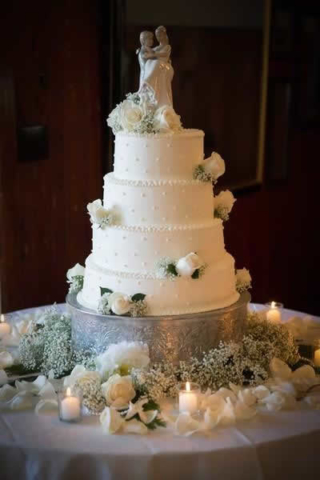 Stroudsmoor Country Inn - Stroudsburg - Poconos - Real Weddings - Wedding Cake With Bride And Groom Topper