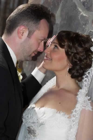 Stroudsmoor Country Inn - Stroudsburg - Poconos - Real Weddings - Bride And Groom Gazing Into Each Others Eyes