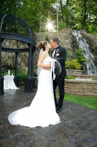 Stroudsmoor Country Inn - Stroudsburg - Poconos - Real Weddings - Bride And Groom Near Gazebo
