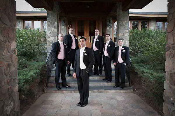 Stroudsmoor Country Inn - Stroudsburg - Poconos - Real Weddings - Groom And Groomsmen