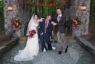 Stroudsmoor Country Inn - Stroudsburg - Poconos - Real Weddings - Zombie Theme - Bride, Groom, Best Man