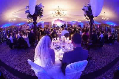 Stroudsmoor Country Inn - Stroudsburg - Poconos - Real Weddings - Romantically Lit Reception Area