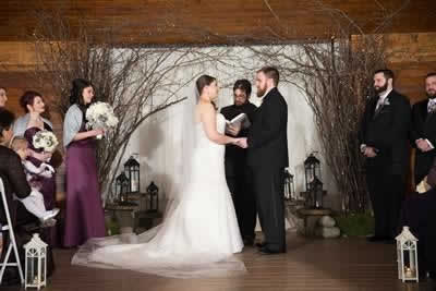 Stroudsmoor Country Inn - Stroudsburg - Poconos - Real Weddings - Bride And Groom Reciting Vows