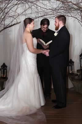 Stroudsmoor Country Inn - Stroudsburg - Poconos - Real Weddings - Bride And Groom Reciting Vows