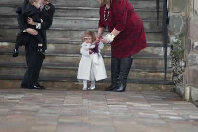 Stroudsmoor Country Inn - Stroudsburg - Poconos - Real Weddings - Guests Exiting Chapel With Flower Girl And Ring Bearer