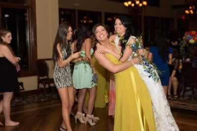 Stroudsmoor Country Inn - Stroudsburg - Poconos - Real Weddings - Happy Bride With Bridesmaid