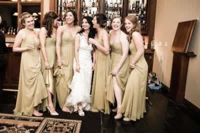 Stroudsmoor Country Inn - Stroudsburg - Poconos - Real Weddings - Bride With Bridesmaids