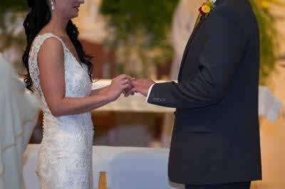 Stroudsmoor Country Inn - Stroudsburg - Poconos - Real Weddings - Bride Puts Ring On Groom