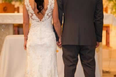 Stroudsmoor Country Inn - Stroudsburg - Poconos - Real Weddings - Bride And Groom In Chapel