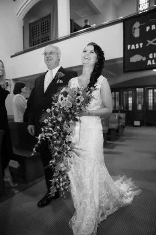Stroudsmoor Country Inn - Stroudsburg - Poconos - Real Weddings - Father Walking Bride Down Aisle