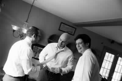 Stroudsmoor Country Inn - Stroudsburg - Poconos - Real Weddings - Groom Preparing For Wedding