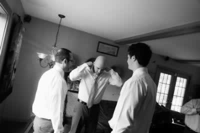 Stroudsmoor Country Inn - Stroudsburg - Poconos - Real Weddings - Groom Preparing For Wedding