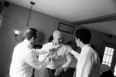 Stroudsmoor Country Inn - Stroudsburg - Poconos - Real Weddings - Groom Preparing For Wedding