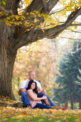 Stroudsmoor Country Inn - Stroudsburg - Poconos - Real Weddings - Bride And Groom Under Tree