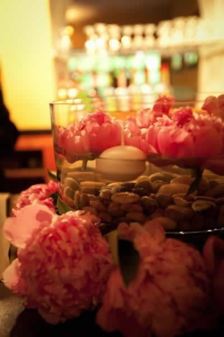 Stroudsmoor Country Inn - Stroudsburg - Poconos - Real Weddings - Floating Candle And Floral Centerpiece