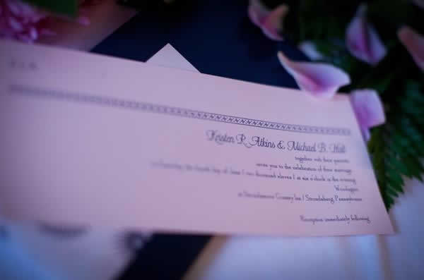 Stroudsmoor Country Inn - Stroudsburg - Poconos - Real Weddings - Wedding Invite