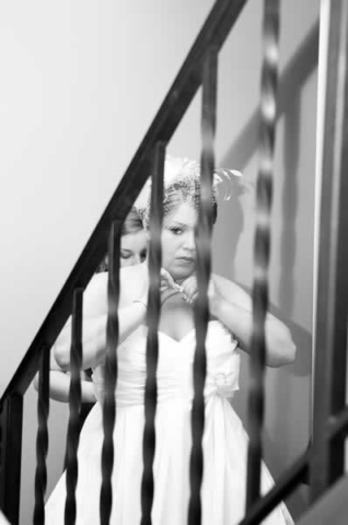 Stroudsmoor Country Inn - Stroudsburg - Poconos - Real Weddings - Bride Getting Help With Dress