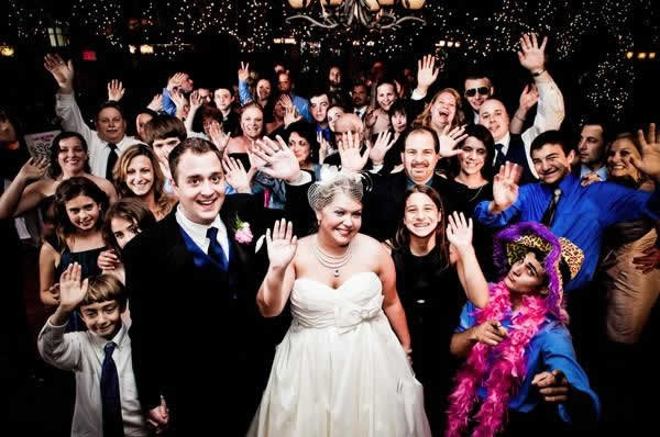 Stroudsmoor Country Inn - Stroudsburg - Poconos - Real Weddings - Bride With Guests