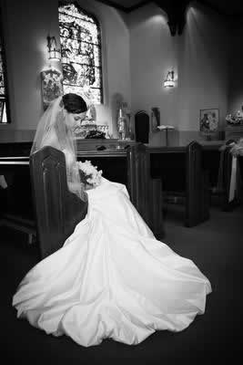 Stroudsmoor Country Inn - Stroudsburg - Poconos - Real Weddings - Bride In Chapel