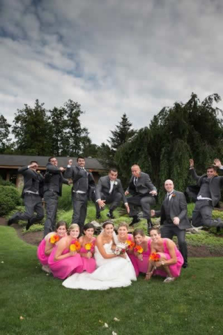 Stroudsmoor Country Inn - Stroudsburg - Poconos - Real Weddings - Bride, Groom, Bridesmaids, And Groomsmen