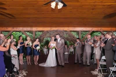 Stroudsmoor Country Inn - Stroudsburg - Poconos - Real Weddings - Bride And Groom With Wedding Party