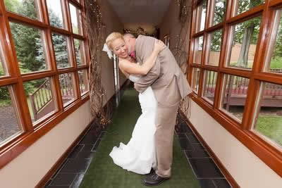 Stroudsmoor Country Inn - Stroudsburg - Poconos - Real Weddings - Groom Kisses Bride