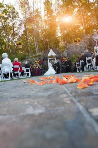 Stroudsmoor Country Inn - Stroudsburg - Poconos - Classic Wedding Celebrations - Bride And Groom Under Gazebo