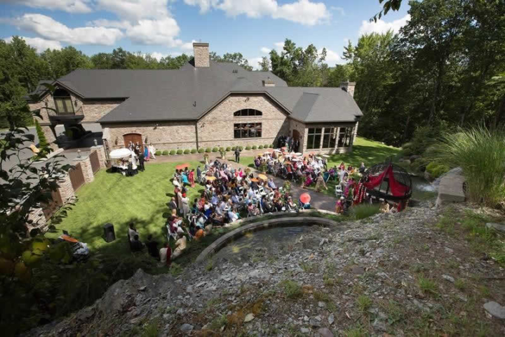 Stroudsmoor Country Inn - Stroudsburg - Poconos - Indian Wedding - Friends And Family Seated For Wedding