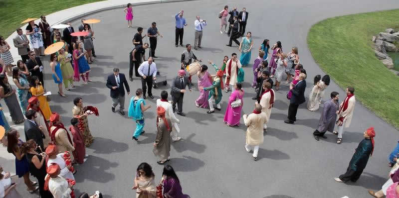 Stroudsmoor Country Inn - Stroudsburg - Poconos - Indian Wedding - Couple Dancing To The Beat Of The Drum