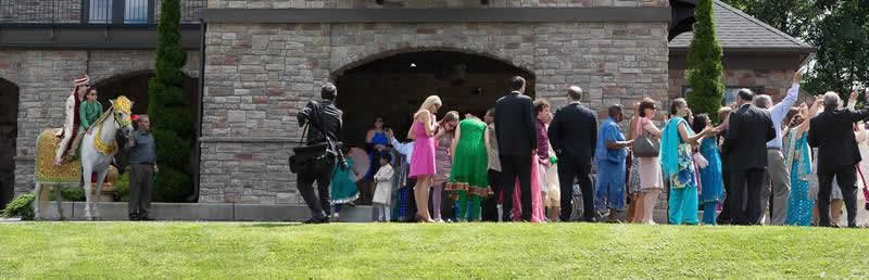 Stroudsmoor Country Inn - Stroudsburg - Poconos - Indian Wedding - Guests Continue To Celebrate - Guests Celebrating