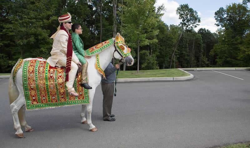 Stroudsmoor Country Inn - Indian Wedding - Groom Posing For Picture - Poconos