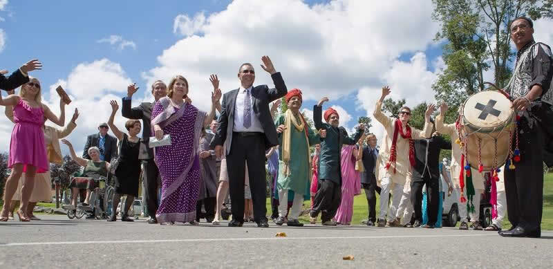 Stroudsmoor Country Inn - Stroudsburg - Indian Wedding - Guests Dancing - Poconos