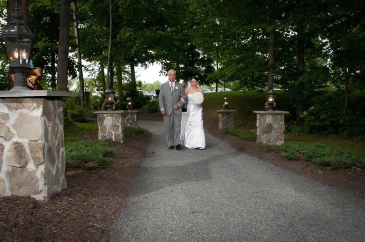 Stroudsmoor Country Inn - Stroudsburg - Poconos - Pocono Mountain Wedding - Bride With Father