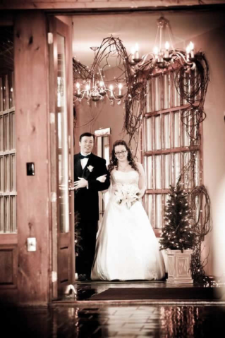 Stroudsmoor Country Inn - Stroudsburg - Poconos - Pocono Winter Wedding - Bride And Groom