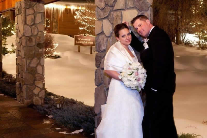 Stroudsmoor Country Inn - Stroudsburg - Poconos - Pocono Winter Wedding - Bride And Groom