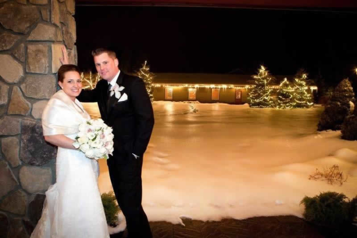 Stroudsmoor Country Inn - Stroudsburg - Poconos - Pocono Winter Wedding - Bride And Groom