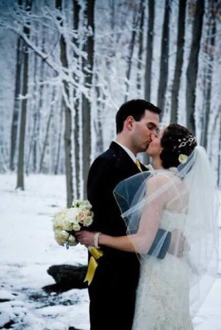 Stroudsmoor Country Inn - Stroudsburg - Poconos - Pocono Winter Wedding - Bride And Groom