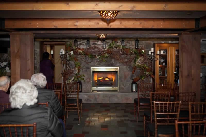 Stroudsmoor Country Inn - Stroudsburg - Poconos - Woodlands Outdoor Wedding - Wedding Guests Seated In Chapel