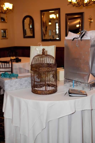 Stroudsmoor Country Inn - Stroudsburg - Poconos - Woodlands Outdoor Wedding - Wedding Gifts On Table