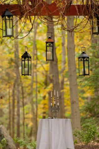 Stroudsmoor Country Inn - Stroudsburg - Poconos - Woodlands Outdoor Wedding - Candles