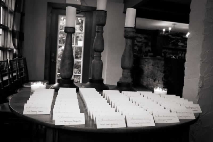 Stroudsmoor Country Inn - Stroudsburg - Poconos - Woodlands Outdoor Wedding - Table Placement Cards