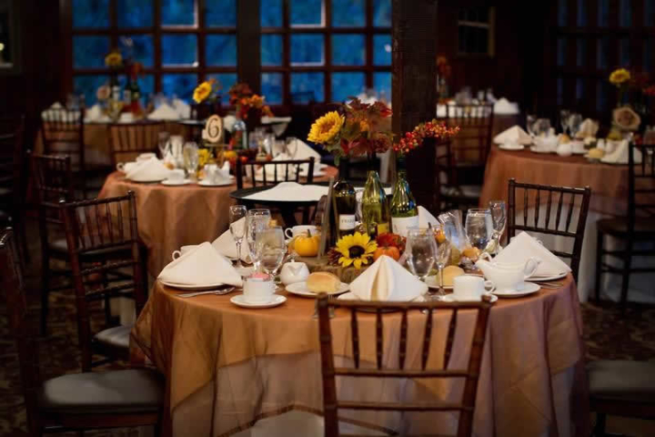 Stroudsmoor Country Inn - Stroudsburg - Poconos - Woodlands Outdoor Wedding - Table Settings - Woodlands Outdoor Wedding