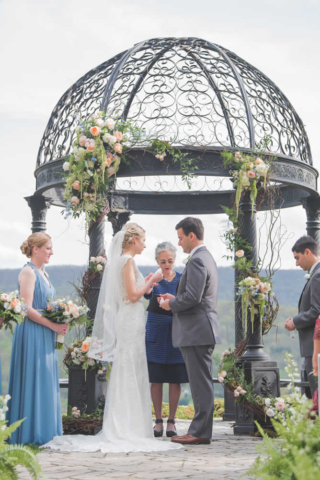 Wedding ceremony - couple at the alter