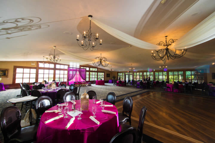 Open reception ballroom with dance floor