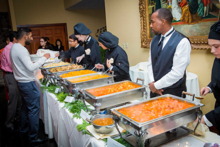 Wedding reception buffet