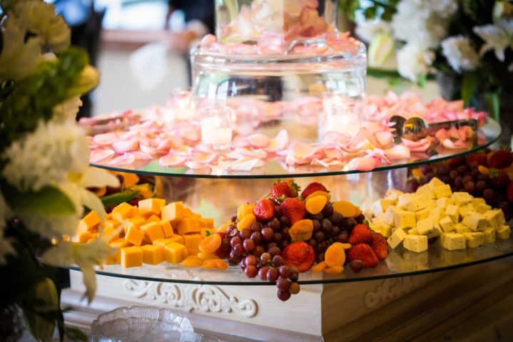 Fruit and cheese display