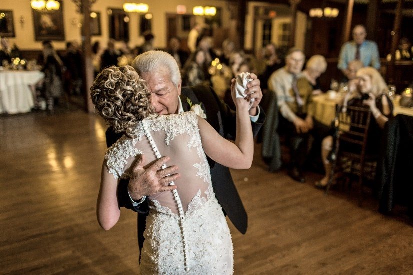 Bride dancing with her father