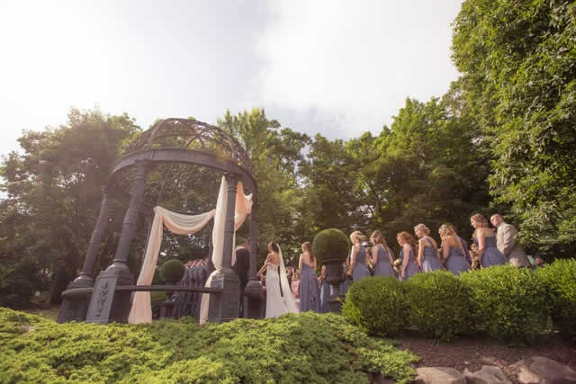 mauro-wedding-bridal-party-from-valley Wedding ceremony - outdoor wedding - Pocono wedding