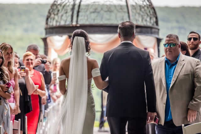 mauro-wedding-ceremony-fob-and-bride-2 Wedding ceremony - outdoor wedding - Pocono wedding